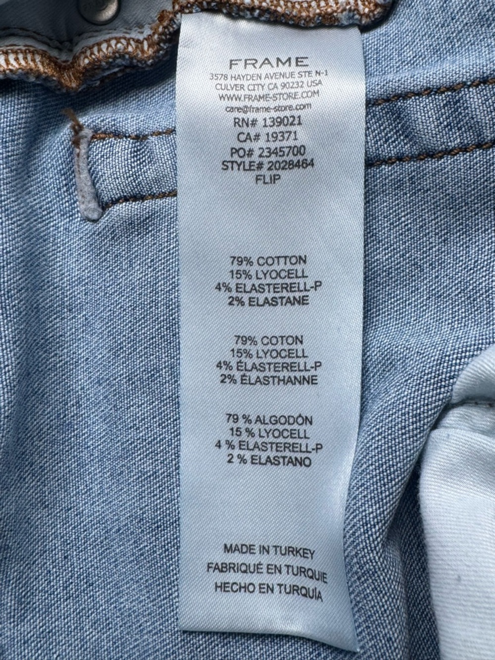 FRAME Mellow Jeans Relaxed Straight Leg Minimalist Denim - Size 28 - Picture 8 of 8